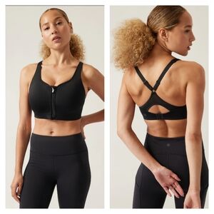 NWT Athleta Advance Zip Front Bra - 36D